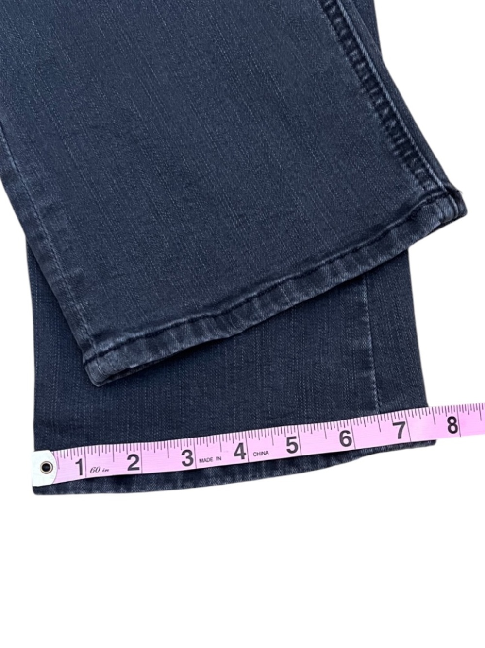 MOTHER Tripper Ankle High Waisted Lighting Up Lanterns Dark Grey Washed Black 24 - Picture 12 of 15